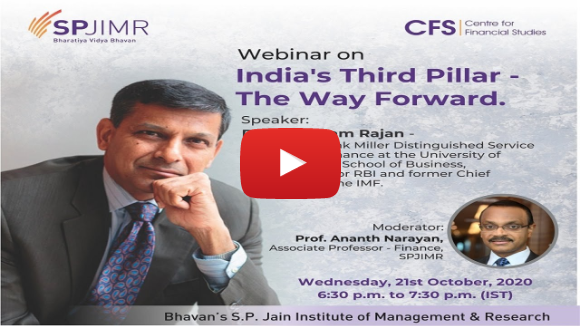 Webinar Discussion: India's Third Pillar - The Way Forward with Dr. Raghuram Rajan