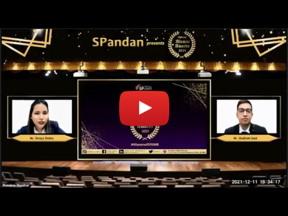 SPandan presents Alumni Awards 2021 SPandan presents Alumni Awards 2021