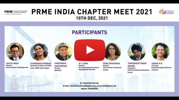 PRME India Chapter Meet 2021 PRME India Chapter Meet 2021